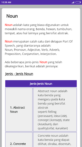 Aplikasi Grammar Bahasa Inggris - Tampilan 4